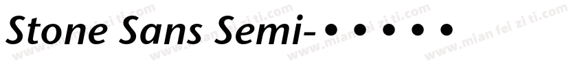 Stone Sans Semi字体转换